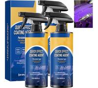 Limplex - Spray di rivestimento per auto, effetto rapido 3 in 1, cera per auto in ceramica, rimozione graffi per veicoli, restauratore di lucentezza istantanea (3 pezzi)