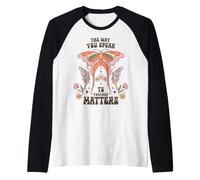 L'importanza delle Parole: affermazioni Positive Maglia con Maniche Raglan