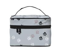 L'impronta della zampa traccia Cate, Borsa per il trucco Borsa per cosmetici Borsa da toilette da viaggio portatile Astuccio per matite Astuccio da toilette