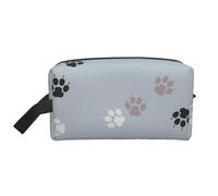 L'impronta della zampa traccia Cate, Borsa per il trucco Borsa per cosmetici Borsa da viaggio portatile da viaggio Borsa per trucco Organizer