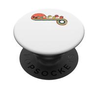 L'impronta Di Golosità Traccia Il Colore Dell'arcobaleno PopSockets PopGrip Adesivo