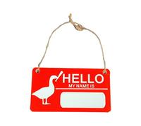 Limtula 1. Humorous Guard Geese Security | Cartello in legno di pino resistente alle intemperie per cortile e esterno contro furti deterrente in plastomero