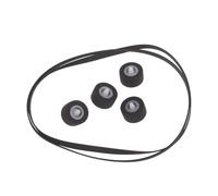 Limtula 1 set di rulli in gomma per cinghia con cinghie di trasmissione per RSCH404X 510X registratori a nastro a cassetta a lunga durata