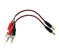 Limtula 2 connettori DC5521 a Clip a Coccodrillo Struttura in plastica Adatta per testare dispositivi elettronici e Fornire Alimentazione Cavo Alimentazione Fast Link
