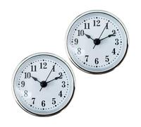Limtula 2 Inserti Ricambio per Orologio Quarzo da 65 mm, con Lente Trasparente e Numeri Romani/Arabi, Perfetti per progetti Decorazioni per la casa, Parti Orologi e Accessori