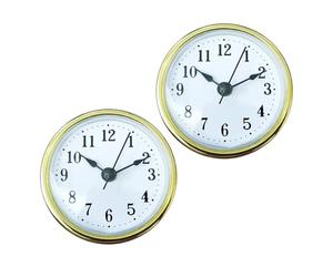 Limtula 2 Inserti Ricambio per Orologio Quarzo da 65 mm, con Lente Trasparente e Numeri Romani/Arabi, Perfetti per progetti Decorazioni per la casa, Parti Orologi e Accessori