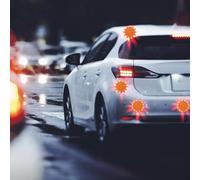 Limtula 2 Pari per Le Luci Avvertimento per Auto A Batteria A Batteria Magnetica LED LED Light Controllo dei Traffici Emergenze