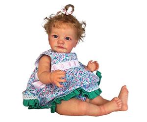 Limtula 23 Pollici Che Dorme per Bambola Action Figure Giocattolo interattivo Realistico Vinile farcito Ragazza caucasica per Bambola per Vestiti per Bambina Cute Baby Occhi Aperti Corpo
