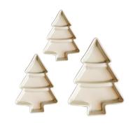 Limtula 3 Divisioni Modello Casa Piccoli Piatti di Natale Lega Decorativo Stoviglie Per La Costruzione di Scene Cicliche Miniatura Albero di Natale Piatto Set