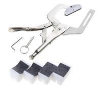 Limtula 4 inserti radianti in ottone 7,25/9,5/10/12 e 4 supporti imbottiti in PVC per tastiera, strumento per liutaio