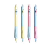 Limtula 4 penne gel da 0,5 mm ad asciugatura rapida, inchiostro gel cancellabile a forma di panda neutro, scrittura fluida per la scuola
