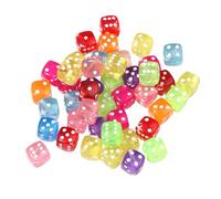 Limtula 50 pezzi gioco da tavolo Dices Acrylic 6 lati distanziatori colorati per la discoteca