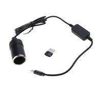 Limtula Accessorio per Auto 5V3A Ingresso USB C a Uscita 12V1A Cavo Adattatore per Presa Femmina per Auto per Registrazione Guida Tipo C a Cavo Adattatore