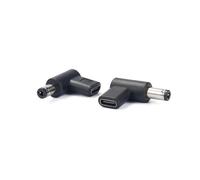 Limtula Adattatore da USB C a DC9V 12V 20V 28V Tipo C Femmina a 5.5x2.1mm 5.5x2.5mm Connettori Maschio 90 Gradi Ricarica Adattatore Ricarica
