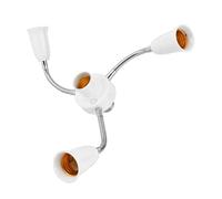 Limtula Adattatore per Presa Splitter E27 Regolabile a 360 Gradi 3/4 / 5/6 in 1 Lampadine a LED Standard E27 Regolabili per divisore per Presa Lampadina per corridoio Ufficio