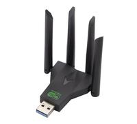 Limtula Adattatore USB A Doppia Banda da 1300 Mbps 4 Antenne Esterne Migliora La Creazione Reti Reception WiFi