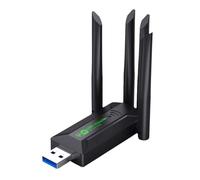 Limtula Adattatore WiFi USB A velocità Rapida da 1300 Mbps 4 Antenne Design Supports 2.4GHz/5GHz Double Band Networking Colleging Wide Connection Rete Scheda Networking