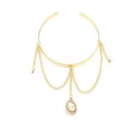 Limtula Aperto Ended Fascia Superiore Del Braccio Per La Donna Nightclub Polsino Discoteca Party Beach Getaways Body Jewelry Bangle Per Le Donne Superiore Gioielli Oro Per Le Donne, D, Taglia unica