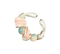 Limtula artigianali con perline intrecciate realizzati con minerali naturali da dito leggeri e alla Accessorio per incontri appuntamenti Gioielli in pietra naturale