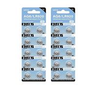 Limtula Batteria a Bottone AG6 a Lunga Durata LR920 Orologi Orologio Batterie a Bottone da 1, 55 V Potenza affidabile 320 mAh per la Sostituzione della Batteria ' Orologio Fai da Te