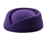 Limtula Berretto Cappello Berretto Hostess della compagnia aerea Assistente Cappello dall ' aspetto vintage Uniforme hostess Portapillole a goccia