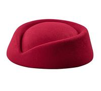 Limtula Berretto Cappello Berretto Hostess della compagnia aerea Assistente Cappello dall ' aspetto vintage Uniforme hostess Portapillole a goccia