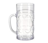 Limtula Boccali da birra con in plastomero trasparente Disegni classici con Boccali da birra Tazze lavabili in lavastoviglie Congelatori Vetrerie in vetro sicure