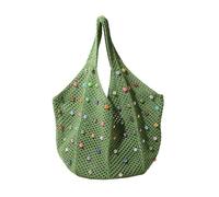 Limtula Borsa A Tracolla In Spiaggia All'uncinetto Bohomian Per Donne Sacchetto Ascelle A Ascelle Con Perle Colorate E Spalla Per Maglieria Capacità