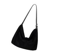 Limtula Borsa casual di grande capacità per lavoro e viaggio in morbida pelle scamosciata pratica borsa da donna con manico a due vie adatta ai viaggi per le donne, Nero , One Size