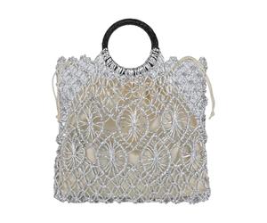 Limtula Borsa da spiaggia estiva per donna Borsa a mano intrecciata Pochette Borse Borsa a mano con manico superiore Borsa a mano con manico superiore