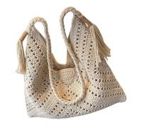Limtula Borsa in tessuto artigianale Tracolla comoda Borsa a tracolla interna spaziosa Borsa casual Perfetta per lavoro o viaggio Borsa intrecciata artigianale