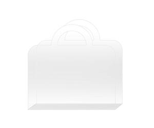 Limtula Borsa per fiori trasparente con manico Borsa comoda elegante per la spesa e la fioriera per baby shower