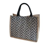 Limtula Borsa tote da donna capacità Borsa con manico superiore Borsa a tracolla elegante in lino per ragazze Borse per la spesa in tessuto abbinate Borsa a tracolla da donna capacità tote