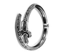 Limtula Bracciale con disegni accattivanti, braccialetto in lega studio, con ciondolo a forma serpente, progettato per uomini e donne con bracciale in lega con ciondolo