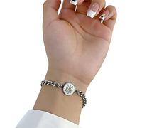 Limtula Bracciale con stemma nazionale ucraino Bracciale con ciondolo rotondo Ricordo Gioielli Coppia Comoda catena con ciondolo da indossare