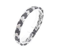 Limtula Bracciale magnetico in acciaio tungsteno per uomo Bracciale regolabile alla Bracciale unisex Accessorio fatto a mano Bracciale regalo regolabile unisex