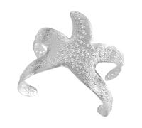 Limtula Bracciale rigido a catena da polso con bracciale a forma stella unico, bracciale con apertura in tono oro argento alla, regalo per gioielli da braccio minimalisti