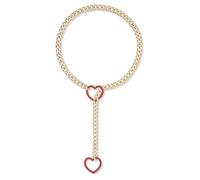 Limtula Canno Del Cuore Collana A Catena Cubana Negata Fatta Mano Punk Lariat Y Collo Lunghezza Regolabile Gioielli Catena Della Clavicola Per Donne Cuoio O Collana