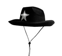 Limtula Cappelli da cowboy con per ragazzi e ragazze, copricapo occidentale leggero per cosplay e vacanze per bambini Cappello occidentale con Cappello da cowboy decorato