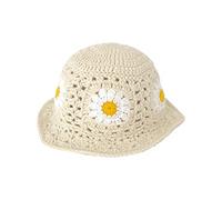 Limtula Cappello a Secchiello a Fiori per Donna Cappello a Secchiello a Larga con Tessitura Multicolore Traspirante Cappello da Pescatore Estivo per Adolescenti Adulti all ' Uncinetto