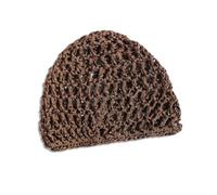 Limtula Cappello con Teschio Lavorato a Maglia Scavato, Coffee Color