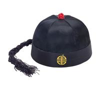Limtula Cappello da Imperatore Imperiale Cinese con Trecce per Feste e Festival a Tema Cinese Cappello da Imperatore Halloween Antico Reale