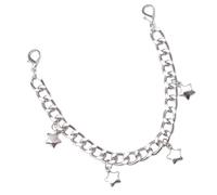 Limtula Catena per stivali con ciondolo a stella Accessorio per calzature in argento per le vacanze e l ' uso quotidiano Catene per stivali Punk