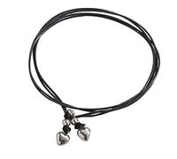 Limtula Cavigliera da donna semplice con Boemia, stella, cuore, perline, corda in pelle, cavigliera da donna, spiaggia estiva, in pelle, stile bohémien