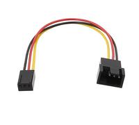 Limtula Cavo adattatore universale per ventola da 15 cm piccolo 3 pin a 4 pin 2510-3 pin a 2540-4 pin 3 + 1 migliora l'efficienza del raffreddamento connettore del computer dimensioni