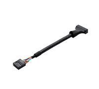 Limtula Cavo convertitore USB 3.0 da 20 Pin a 2.9 Pin per Scheda Madre da 10 cm/USB 2 a Usb3 Cavo Adattatore Cornice Frontale Chassis