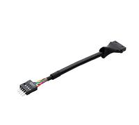 Limtula Cavo convertitore USB 3.0 da 20 Pin a 2.9 Pin per Scheda Madre da 10 cm/USB 2 a Usb3 Cavo Adattatore Cornice Frontale Chassis