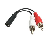 Limtula Cavo da 3, 5 mm a 2RCA Cavo Adattatore da 3, 5 mm per amplificatori Home Theater Altoparlanti Stereo 3 Femmina a 2RCA Splitter Connessione per Computer