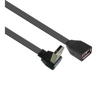 Limtula Cavo dati USB 2.0 maschio a femmina Cavo prolunga dritto/curvo a 90 gradi Salvaspazio Facile connessione per vari dispositivi Cavo conversione