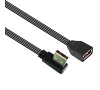 Limtula Cavo dati USB 2.0 maschio a femmina Cavo prolunga dritto/curvo a 90 gradi Salvaspazio Facile connessione per vari dispositivi Cavo conversione